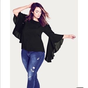 City Chic Bell sleeve top